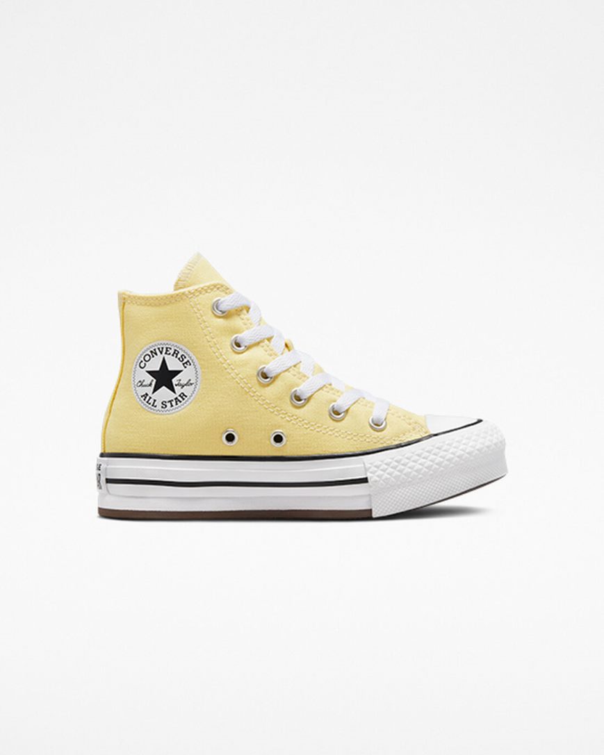 Girls\' Converse Chuck Taylor All Star Lift High Top Platform Shoes Orange / White / Black | AU 1643ED